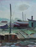 Load image into Gallery viewer, Mid Century Original Oil Painting From Sweden By Eskil Skans
