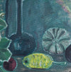 Vintage Mid Century Still Life Oil Painting From Sweden