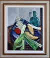 Mid Century Still Life Oil Painting by Listed Artist E Julius Sweden