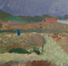 Mid Century Vintage Art Landscape Oil Painting from Sweden