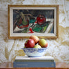 Swedish Mid Century Vintage Art Still Life Oil Painting