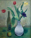 Swedish Vintage Art Still Life Oil Painting From Sweden