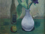 Swedish Vintage Art Still Life Oil Painting From Sweden