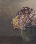 Load image into Gallery viewer, Original Still Life Floral Oil Painting Sweden Vintage Art Room
