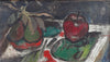 Swedish Mid Century Vintage Art Still Life Oil Painting