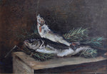 Swedish Vintage Art Kitchen Still Life Oil Painting From Sweden