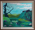 Load image into Gallery viewer, Vintage Art Room Original Landscape Oil Painting by G Turèn Sweden
