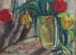 Vintage Mid Century Still Life of Tulips From Sweden