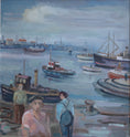 Load image into Gallery viewer, Vintage Art Room Mid Century Original Oil Painting from Sweden
