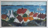 Mid Century Original Coastal Oil Painting From Sweden