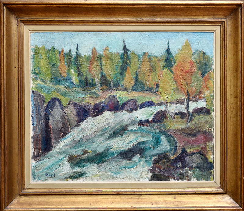 Swedish Vintage Landscape Oil Painting From Sweden