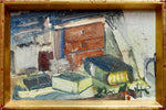 Vintage Mid Century Still Life Oil Painting From Sweden by L Herder