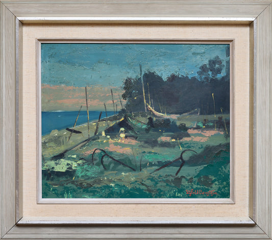 Vintage Art Original Oil Painting From Sweden by S Bengtsson 1959