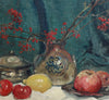 Original Vintage Still Life Oil Painting from Sweden