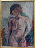 Load image into Gallery viewer, Original Mid Century Figurative Painting From Sweden
