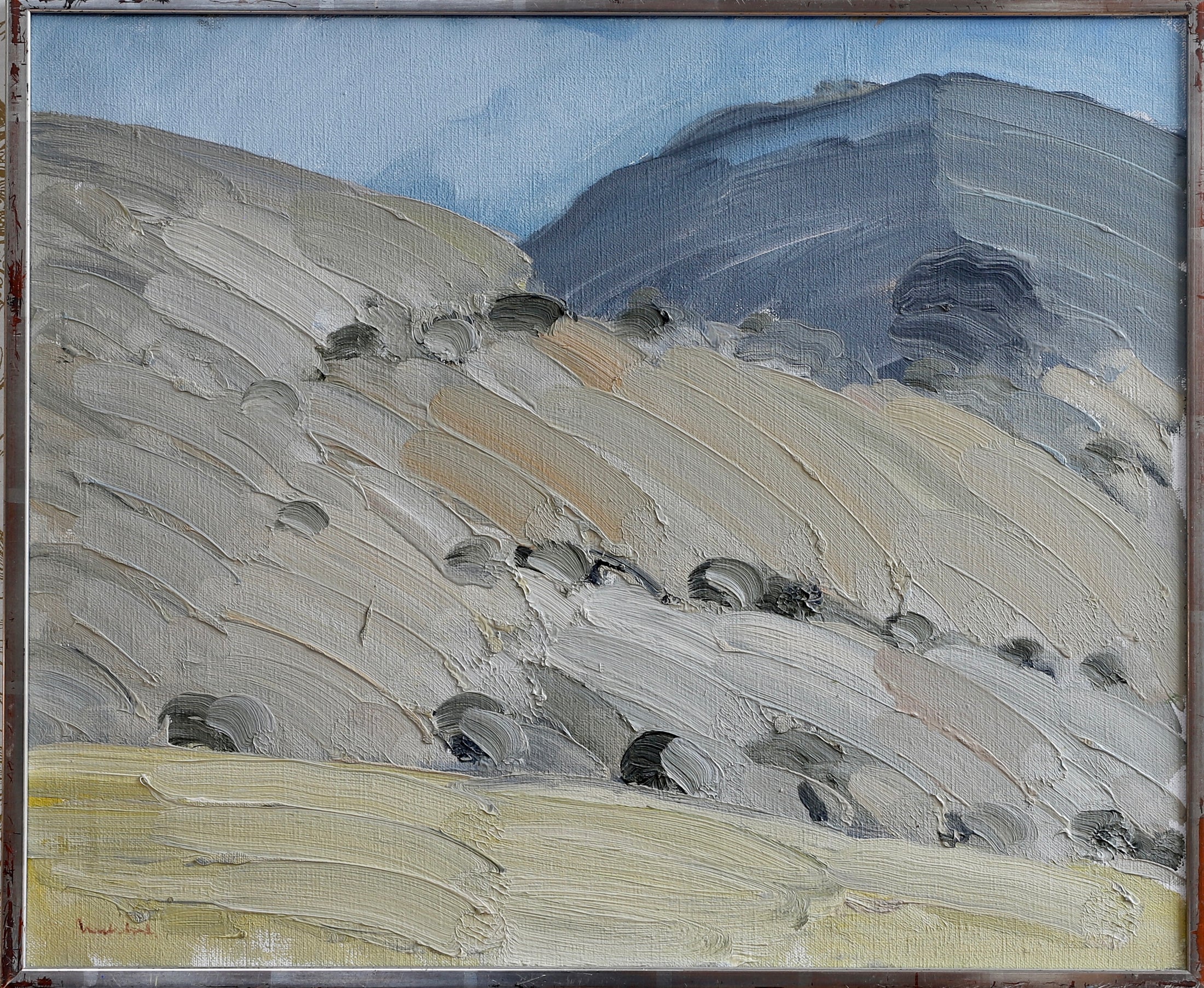 Vintage Original Landscape Oil Painting By S Markhed Sweden