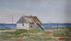 Vintage Coastal Painting by from Sweden by B Peterson