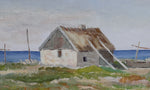 Vintage Coastal Painting by from Sweden by B Peterson