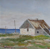 Vintage Coastal Painting by from Sweden by B Peterson