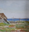 Vintage Coastal Painting by from Sweden by B Peterson