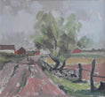 Load image into Gallery viewer, Original Vintage Mid Century Landscape Oil Painting Sweden
