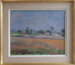 Original Vintage Farmhouse Oil Painting Sweden