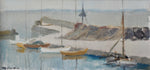 Mid Century Original Sailboat Oil Painting From Sweden