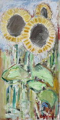 Load image into Gallery viewer, Original Vintage Sunflower Floral Oil Painting Sweden
