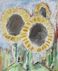 Load image into Gallery viewer, Original Vintage Sunflower Floral Oil Painting Sweden
