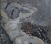 Original Mid Century Figurative Painting From Sweden 1961