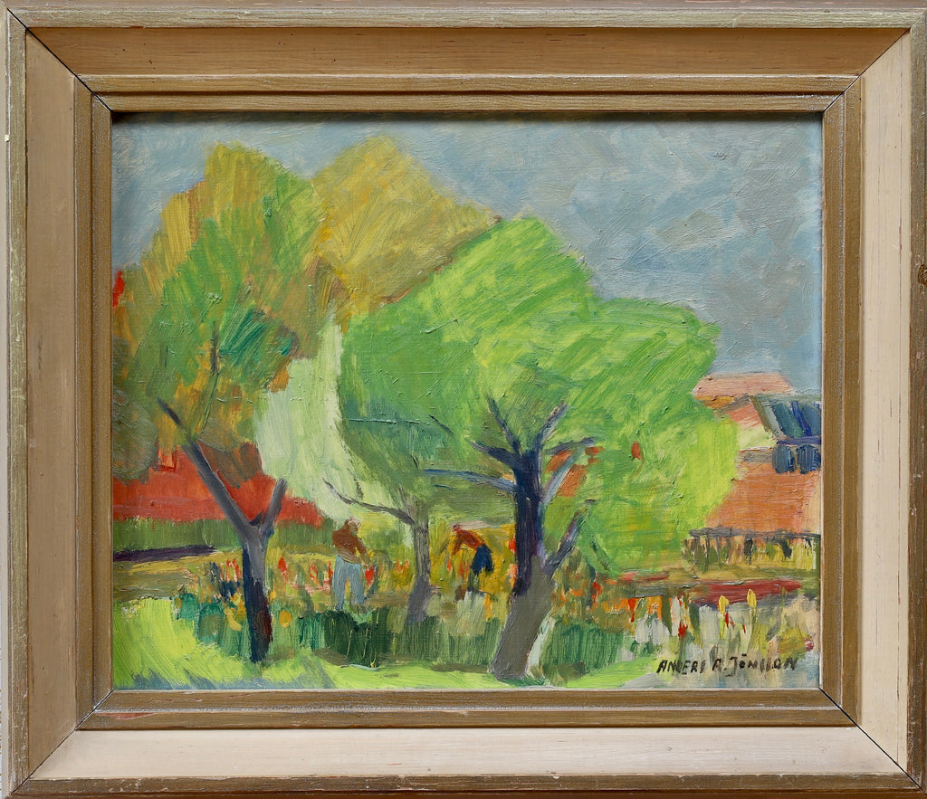 Original Vintage Oil Painting By Listed Artist A Jönsson Sweden