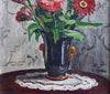 Mid Century Original Still Life Oil Painting By K Ohlsson Sweden