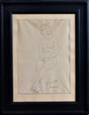 Original Mid Century Figure Drawing From Sweden 1948