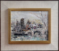 Load image into Gallery viewer, Mid Century Original Parisian Cityscape Oil Painting from Sweden
