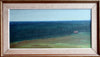 Vintage Art Mid Century Coastal Oil Painting from Sweden 1957