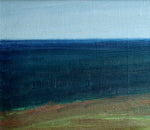 Vintage Art Mid Century Coastal Oil Painting from Sweden 1957