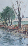 Load image into Gallery viewer, Mid Century Oil Painting From Sweden by G Isaksson
