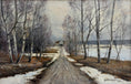 Load image into Gallery viewer, Swedish Vintage Art Room Oil Painting From Sweden
