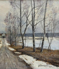 Load image into Gallery viewer, Swedish Vintage Art Room Oil Painting From Sweden

