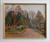 Mid Century Original Landscape Oil Painting From Sweden by B Forsell