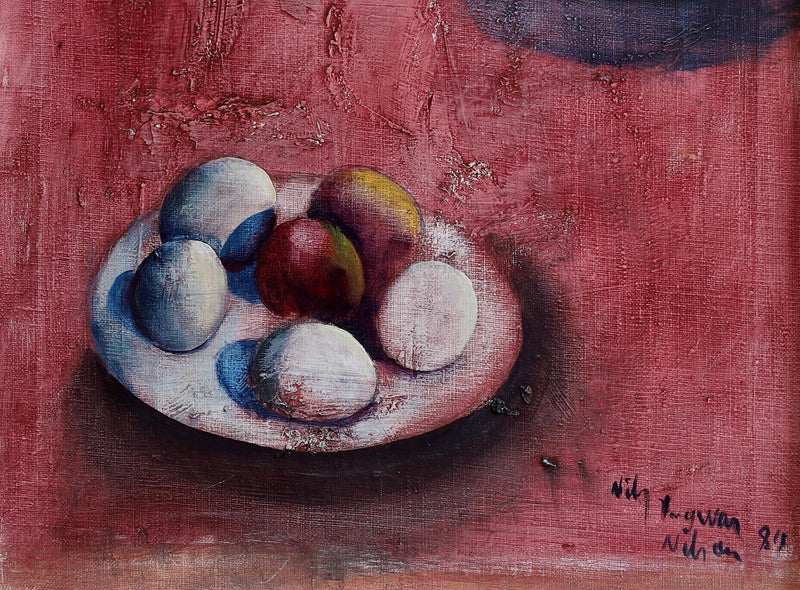 Vintage Original Still Life Oil Painting From Sweden