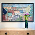Load image into Gallery viewer, Vintage Art Cityscape Oil Painting from Sweden
