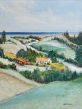 Load image into Gallery viewer, Vintage Art Coastal Oil Painting from Sweden
