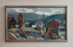 Vintage Art Room Original Oil Painting from Sweden