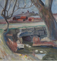 Load image into Gallery viewer, Vintage Mid Century Landscape Painting 1952
