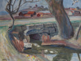 Load image into Gallery viewer, Vintage Mid Century Landscape Painting 1952

