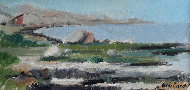Vintage Art Original Oil Painting From Sweden H Cardell