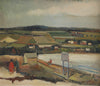 Mid Century Vintage Coastal Oil Painting From Sweden by G Berglund 1944