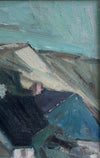 Mid Century Vintage Art Room Original Oil Painting From Sweden