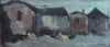Mid Century Vintage Original Landscape Oil Painting From Sweden